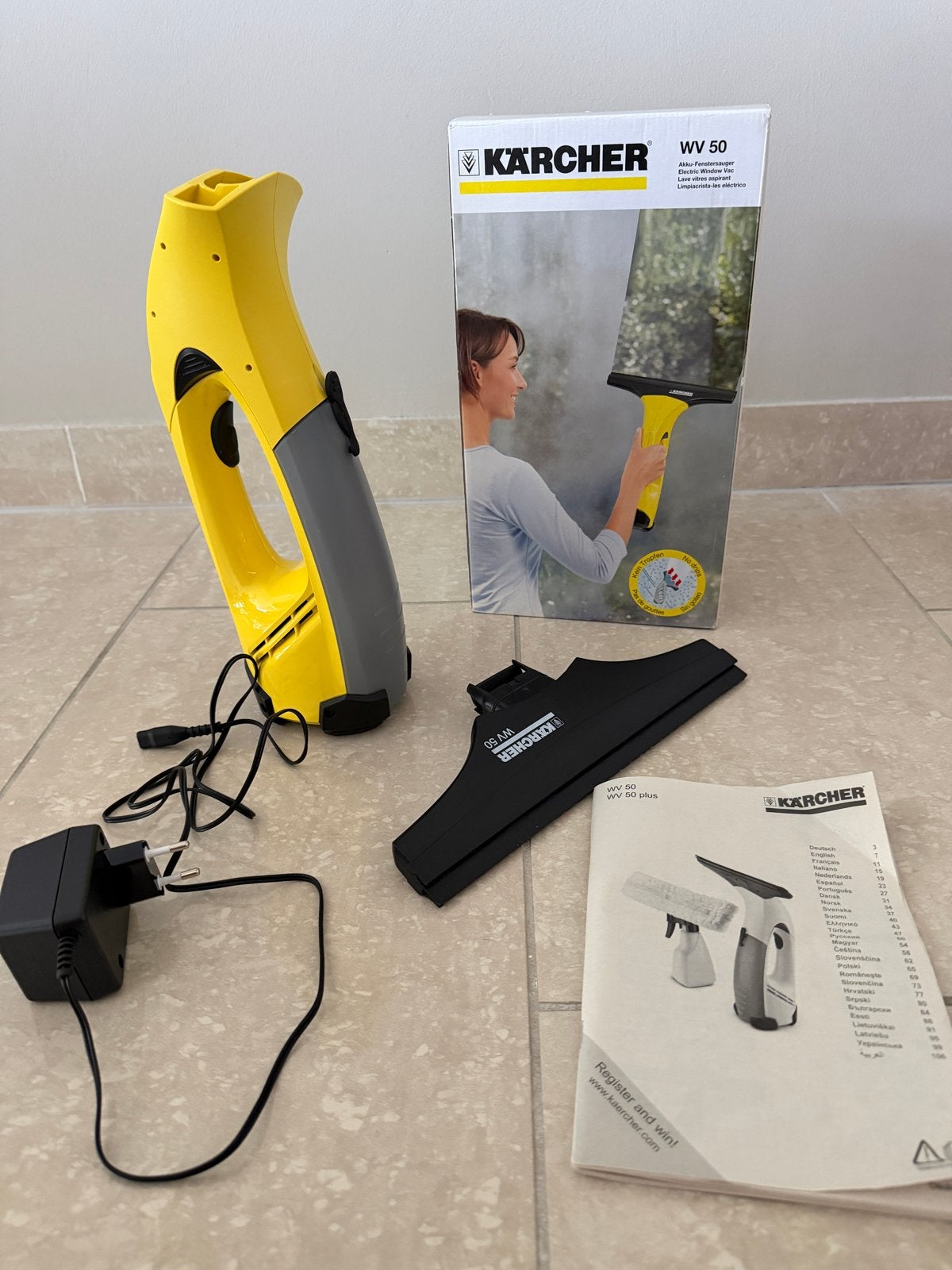 Kärcher WV 50 Accu Raamwisser -Perfect voor streepvrij raam, Ophalen of Verzenden, Raamwisser of Trekker