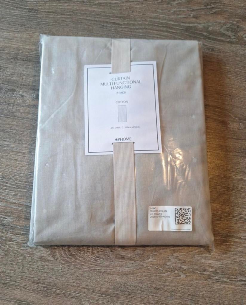 4 gordijnen katoen H&M 250*120, Ophalen of Verzenden, Zo goed als nieuw