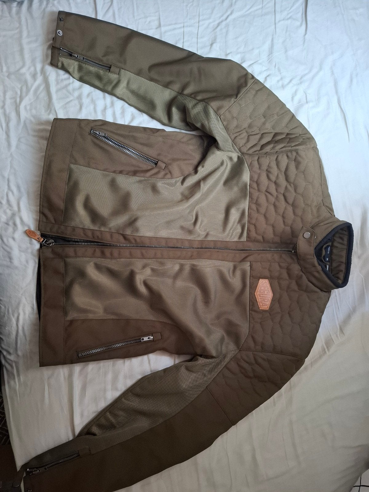 Segura Richter Motorjas Khaki XXL (NIEUW), Ophalen of Verzenden, Nieuw met kaartje, Heren, Jas | textiel