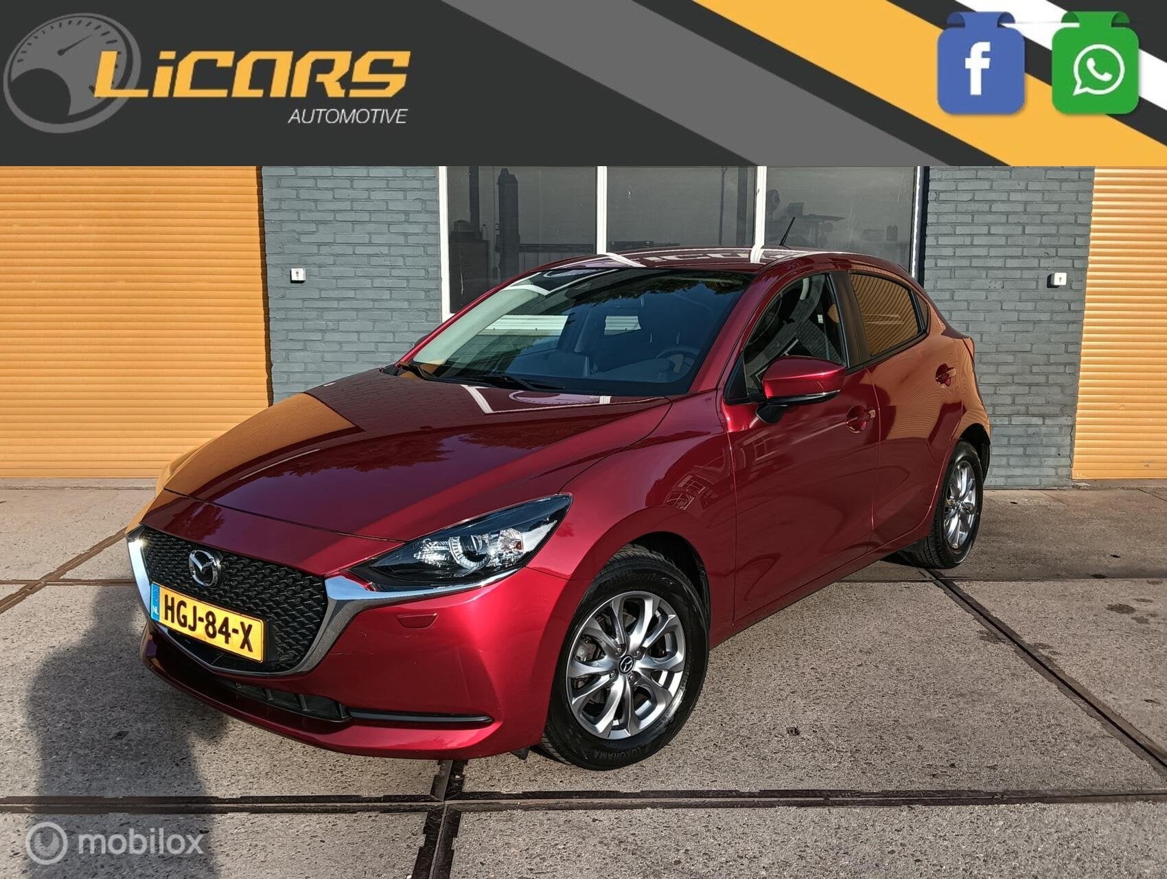Mazda 2 1.5 Skyactiv-G automaat stoelverwarming, Auto's, Stof, Euro 6, 4 cilinders, Bedrijf