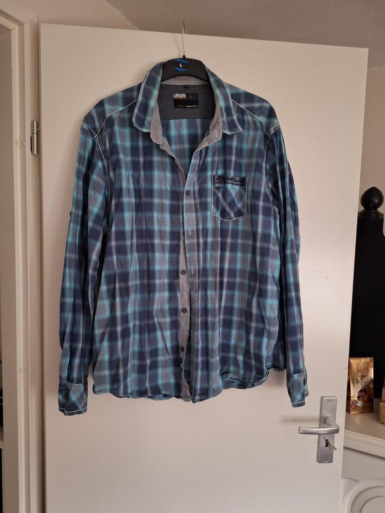Blauw grijs geruit overhemd Angelo Litrico maat XXL, Kleding | Heren, Overhemden, Blauw, Angelo Litrico, Ophalen of Verzenden