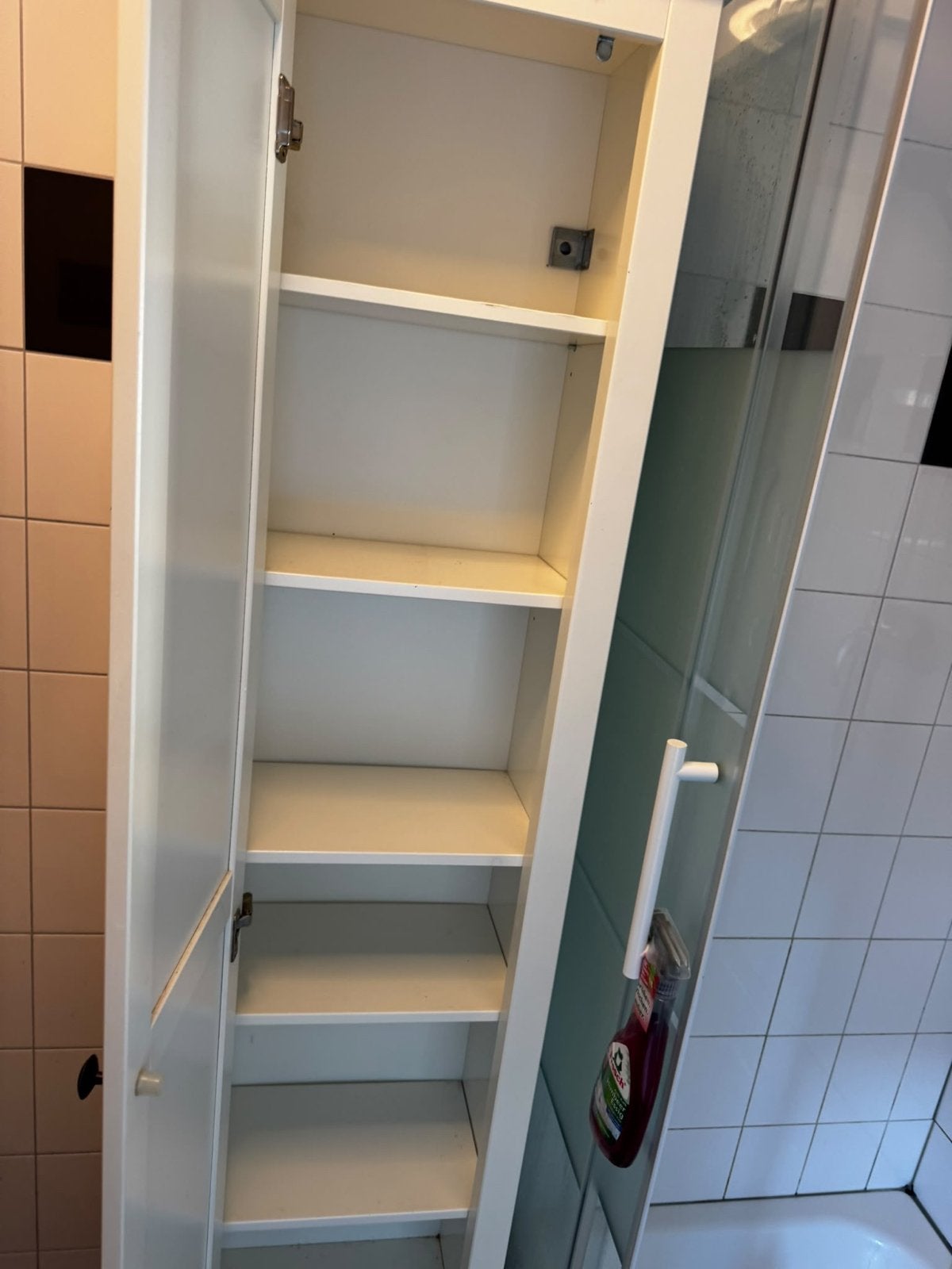 Witte badkamerkast met spiegeldeur, Huis en Inrichting, Ophalen, Gebruikt