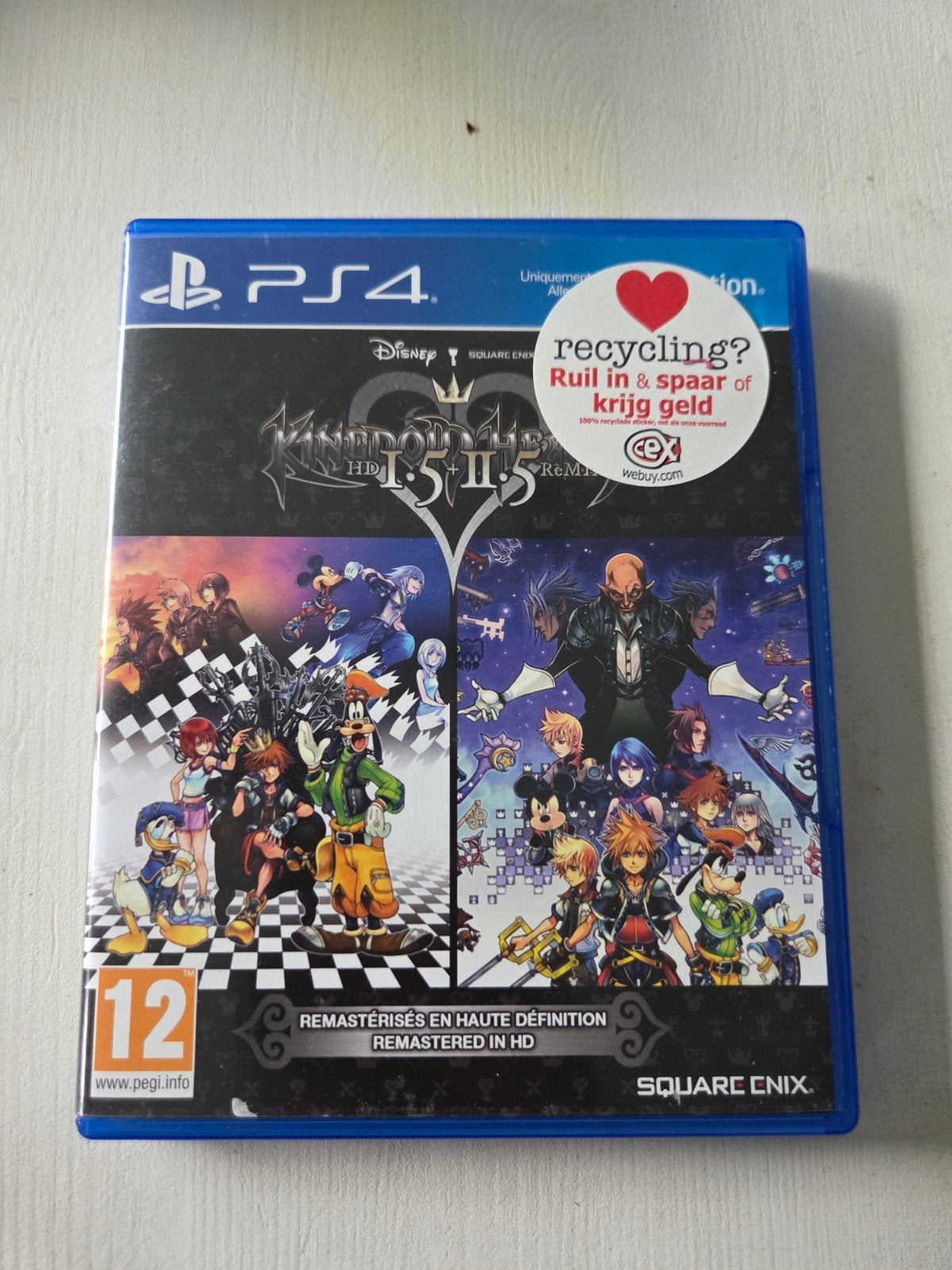 Kingdom Hearts HD 1.5 + 2.5 ReMIX PS4, 1 speler, Ophalen of Verzenden, Zo goed als nieuw, Role Playing Game (Rpg)