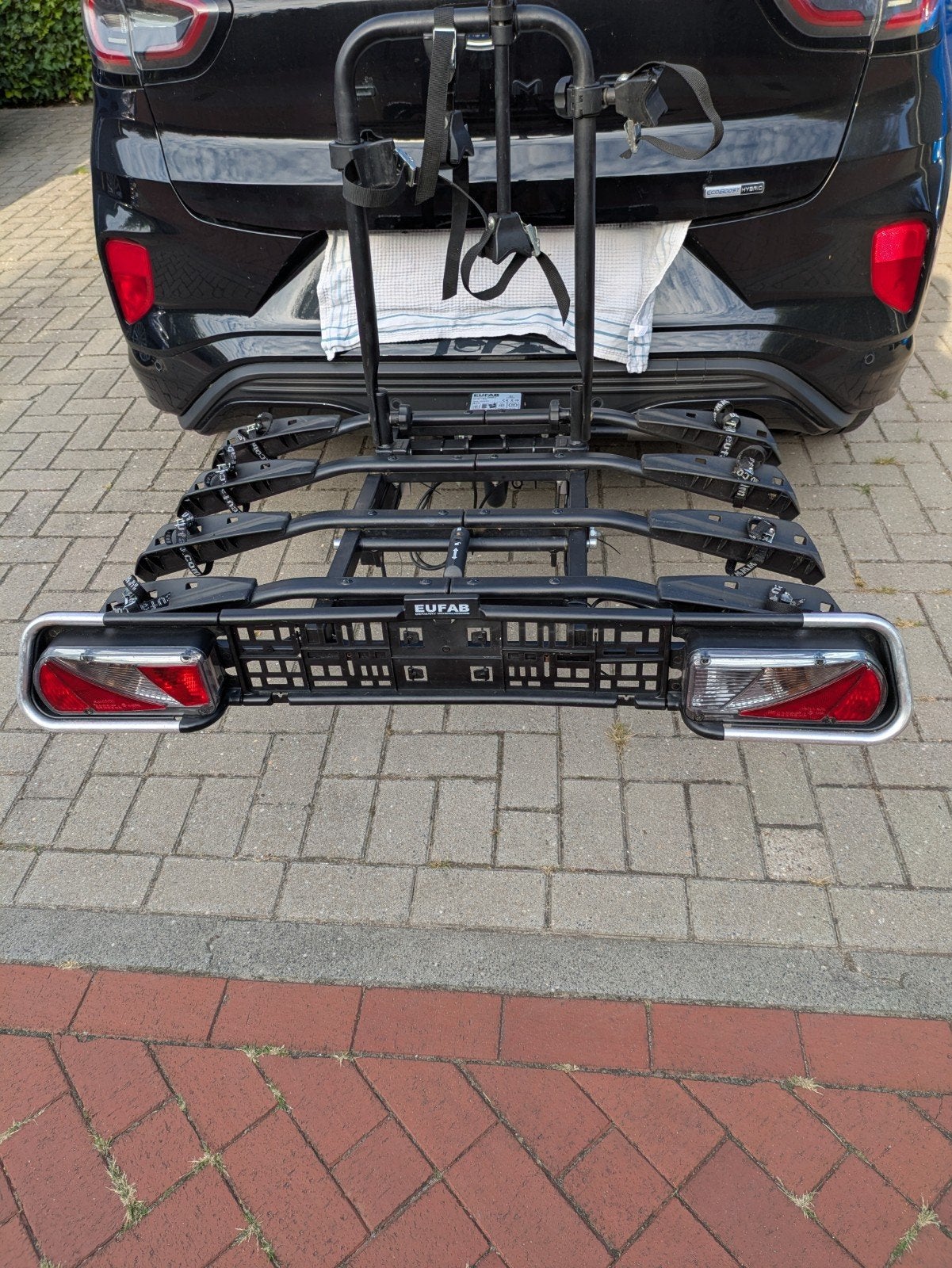 Fietsendrager voor 4 fietsen Zo Goed Als Nieuw, Auto diversen, Ophalen, 3 fietsen of meer, Brede banden, Zo goed als nieuw