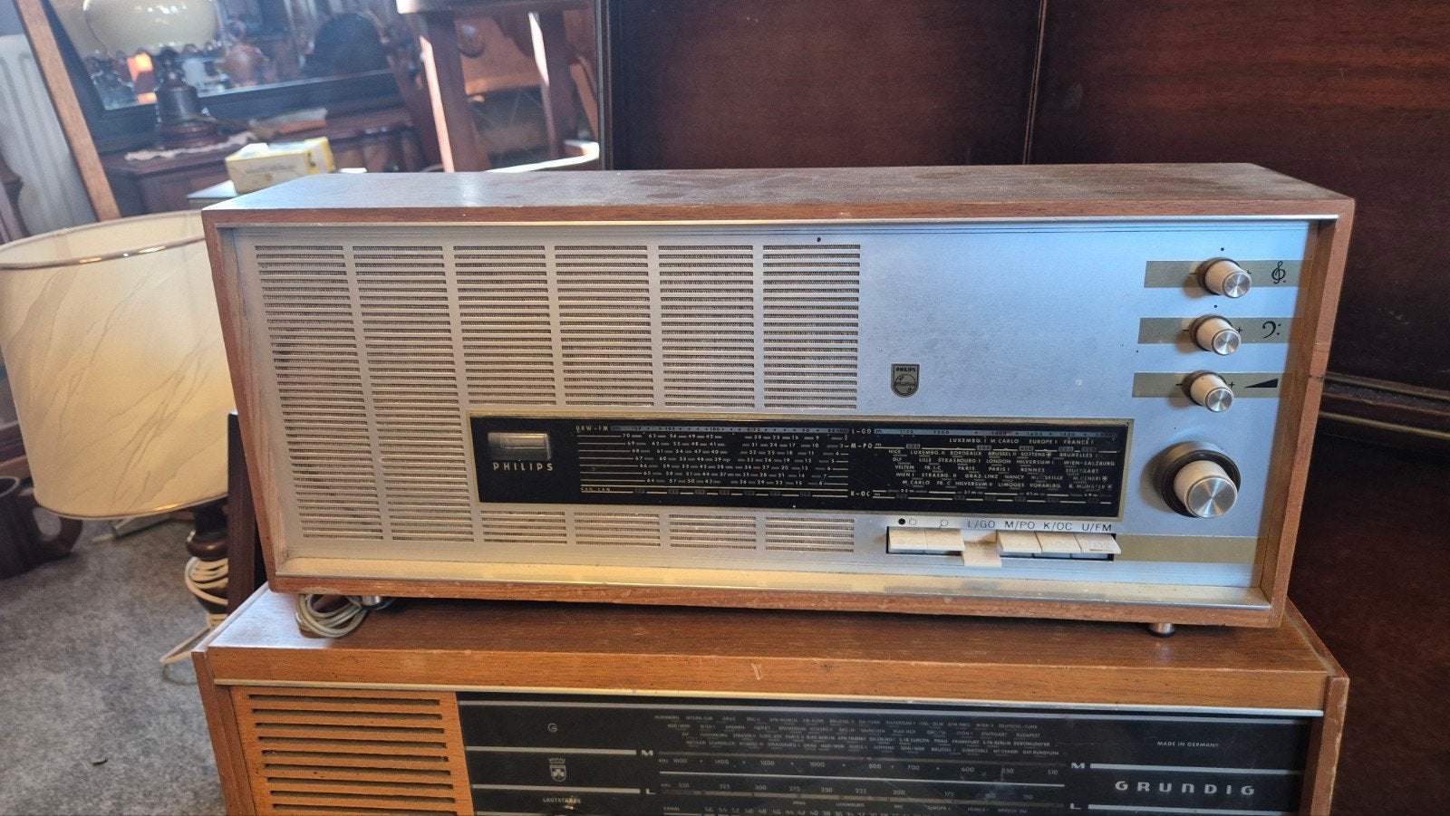 Vintage Philips Radio - Klassieke buizenradio, Gebruikt, Onbekend, Ophalen of Verzenden, Onbekend