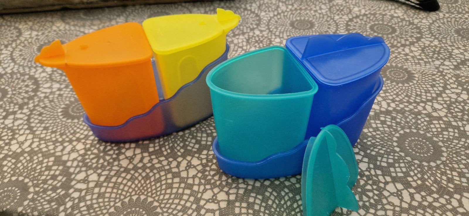 Tupperware set schenktuitjes of set drakenrugjes, Ophalen of Verzenden