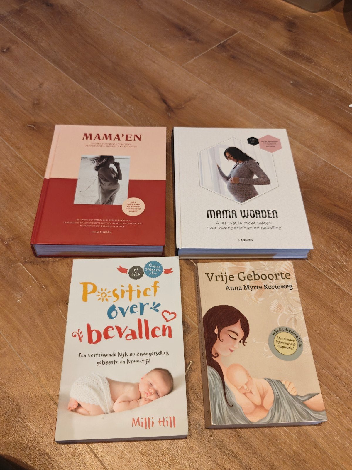 4 boeken zwangerschap / mama'en etc., Ophalen of Verzenden, Zo goed als nieuw, Zwangerschap en Bevalling