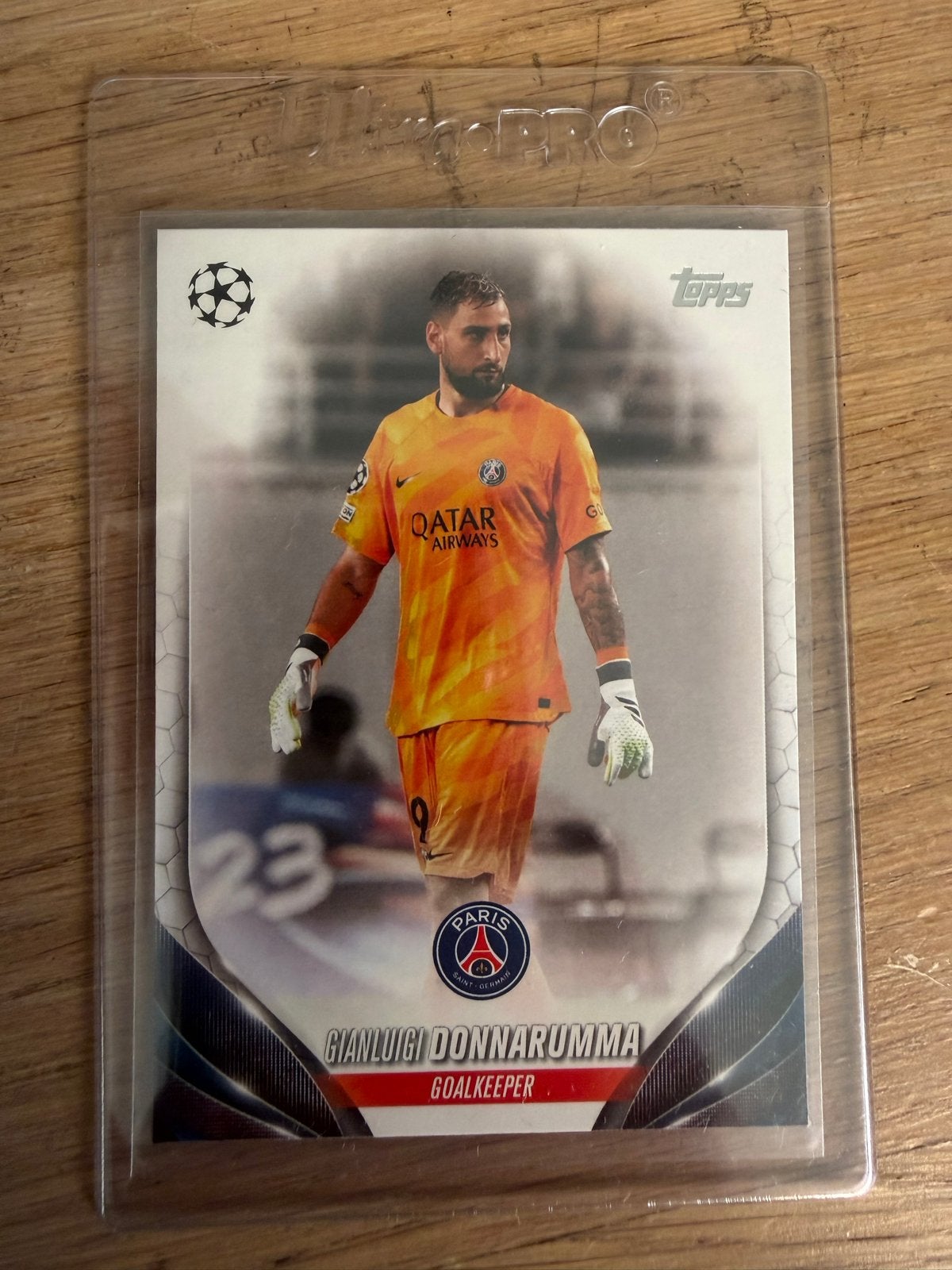 Gianluigi Donnarumma Topps Spelerskaart PSG, Ophalen of Verzenden, Nieuw, Buitenlandse clubs, Spelerskaart