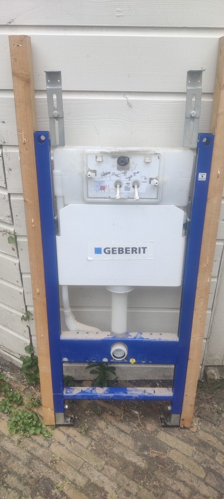Geberit inbouwreservoir voor wandcloset, Ophalen, Gebruikt, Toilet