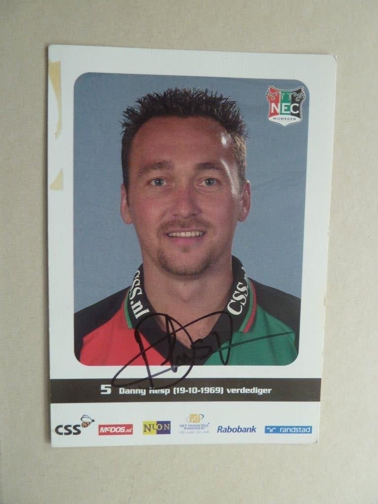 Spelerskaart. Danny.Hesp.  NEC    2001/2002, Ophalen of Verzenden, Gebruikt, Overige binnenlandse clubs, Spelerskaart