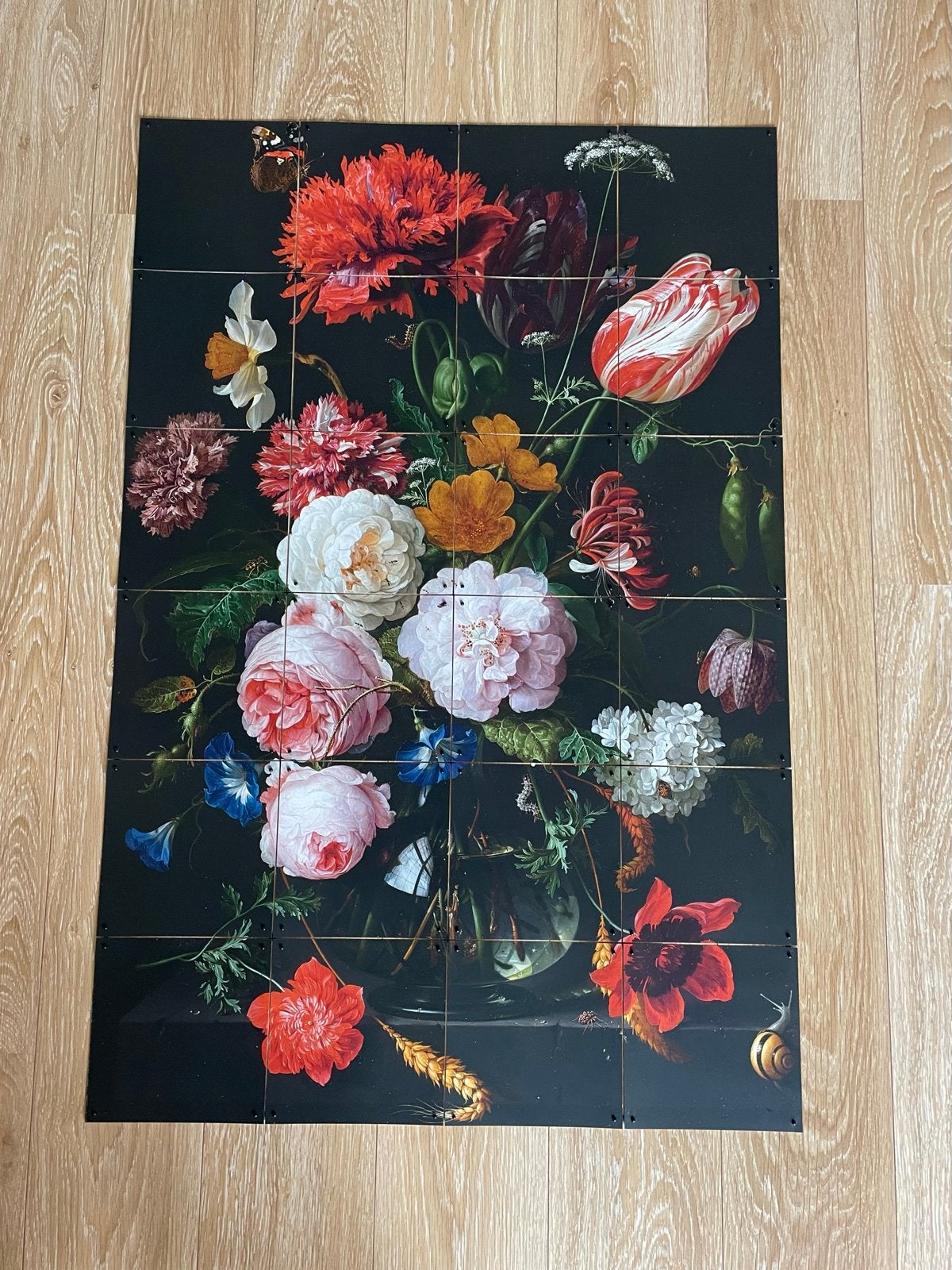 Ixxi stilleven met bloemen 80 x 120, 120 cm, Meerkleurig, Nieuw, Klassiek