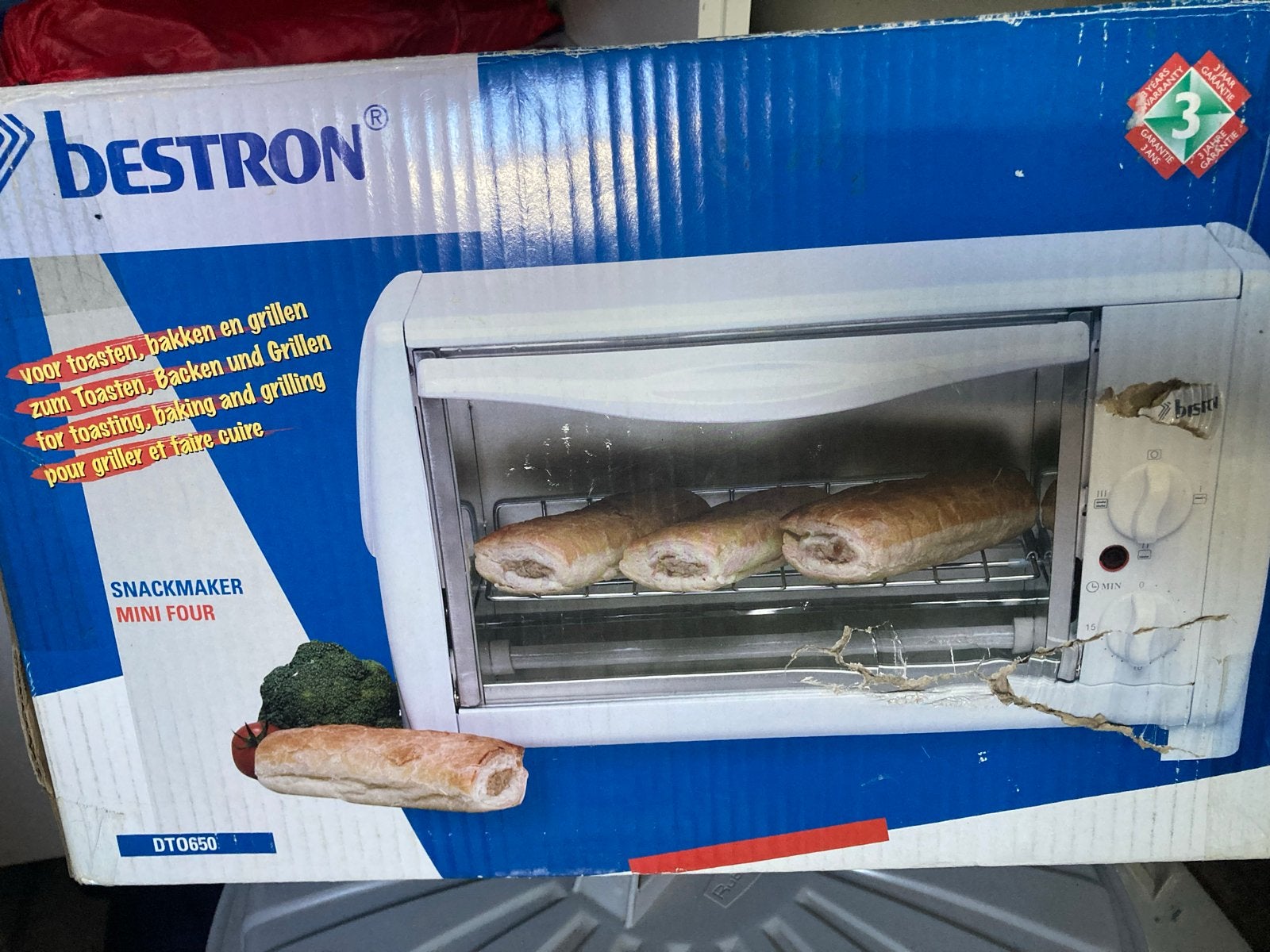 Bestron DTO650 Lichtgewicht Campingoven / Mini Oven, Witgoed en Apparatuur, Ovens, Ophalen, Minder dan 45 cm, Zo goed als nieuw