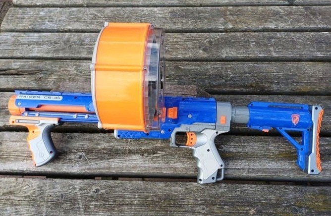 Nerf N-strike Raider cs 35, Ophalen of Verzenden, Gebruikt