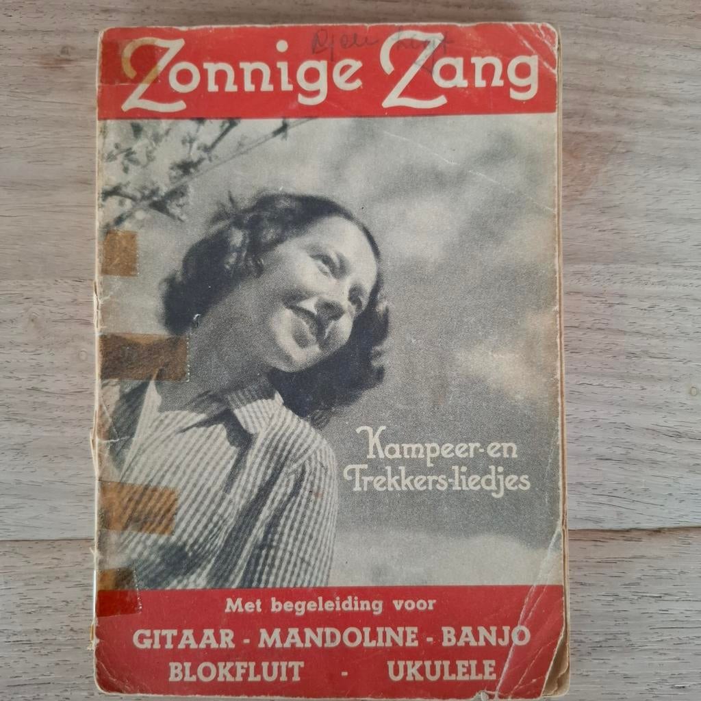 Zonnige zang kampeer-  en trekkersliedjes, Gebruikt, Banjo of Mandoline, Overige soorten, Ophalen of Verzenden