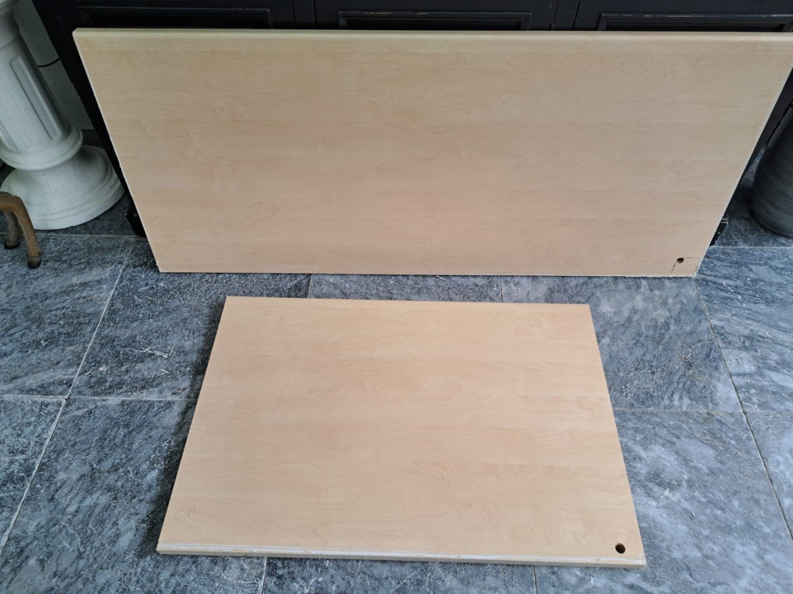 3 Werkbladen in Verschillende Maten 3 CM Dik, Doe-het-zelf en Verbouw, Hout en Planken, Gebruikt, Minder dan 25 mm, Ophalen of Verzenden