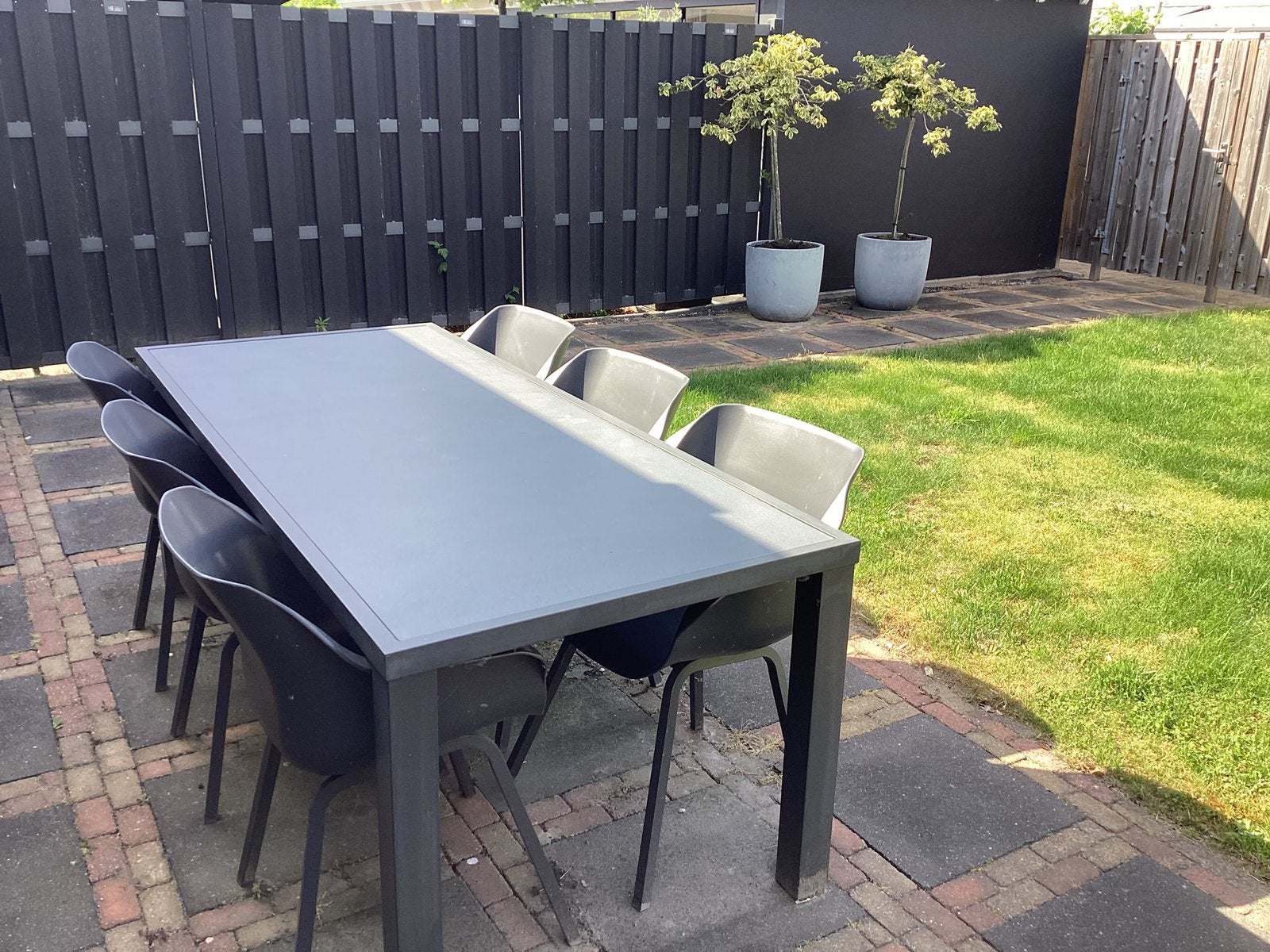 HARTMAN tuinset voor 6 personen, Ophalen, Kunststof, 6 zitplaatsen, Zo goed als nieuw