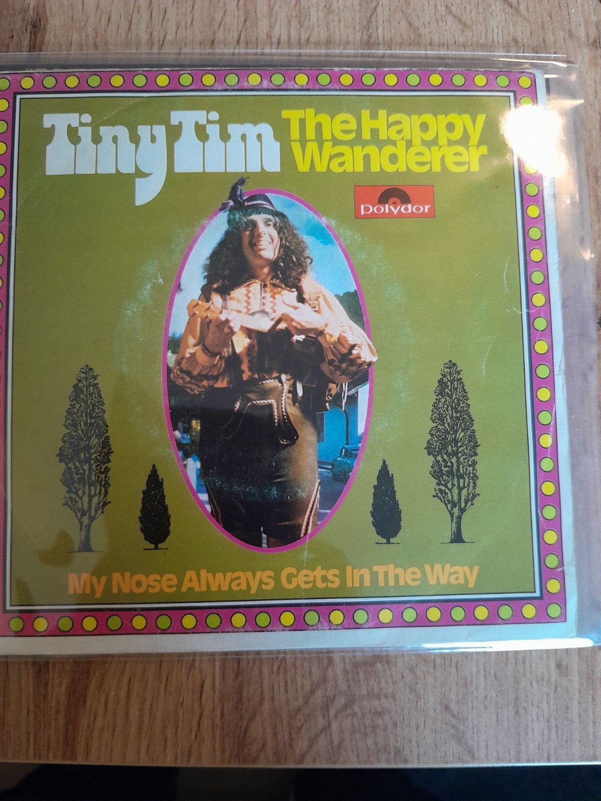 tiny tim 7inch the happy wanderer, Ophalen of Verzenden, Zo goed als nieuw, Pop