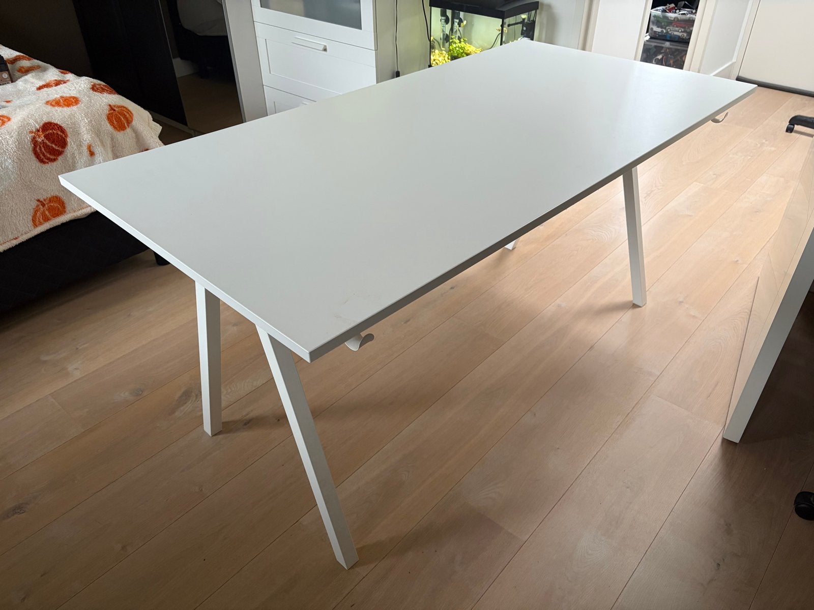 IKEA Trotten Wit 160x80 cm, Huis en Inrichting, Ophalen, Demontabel, Gebruikt, Spaanplaat of MDF