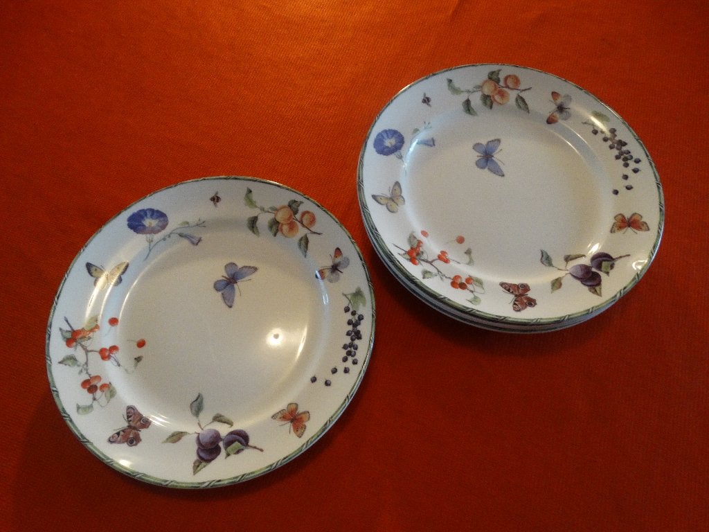 Janneke Brinkman ontbijtborden Fruit & Flower, Ophalen of Verzenden, Zo goed als nieuw, Bord(en), Overige stijlen