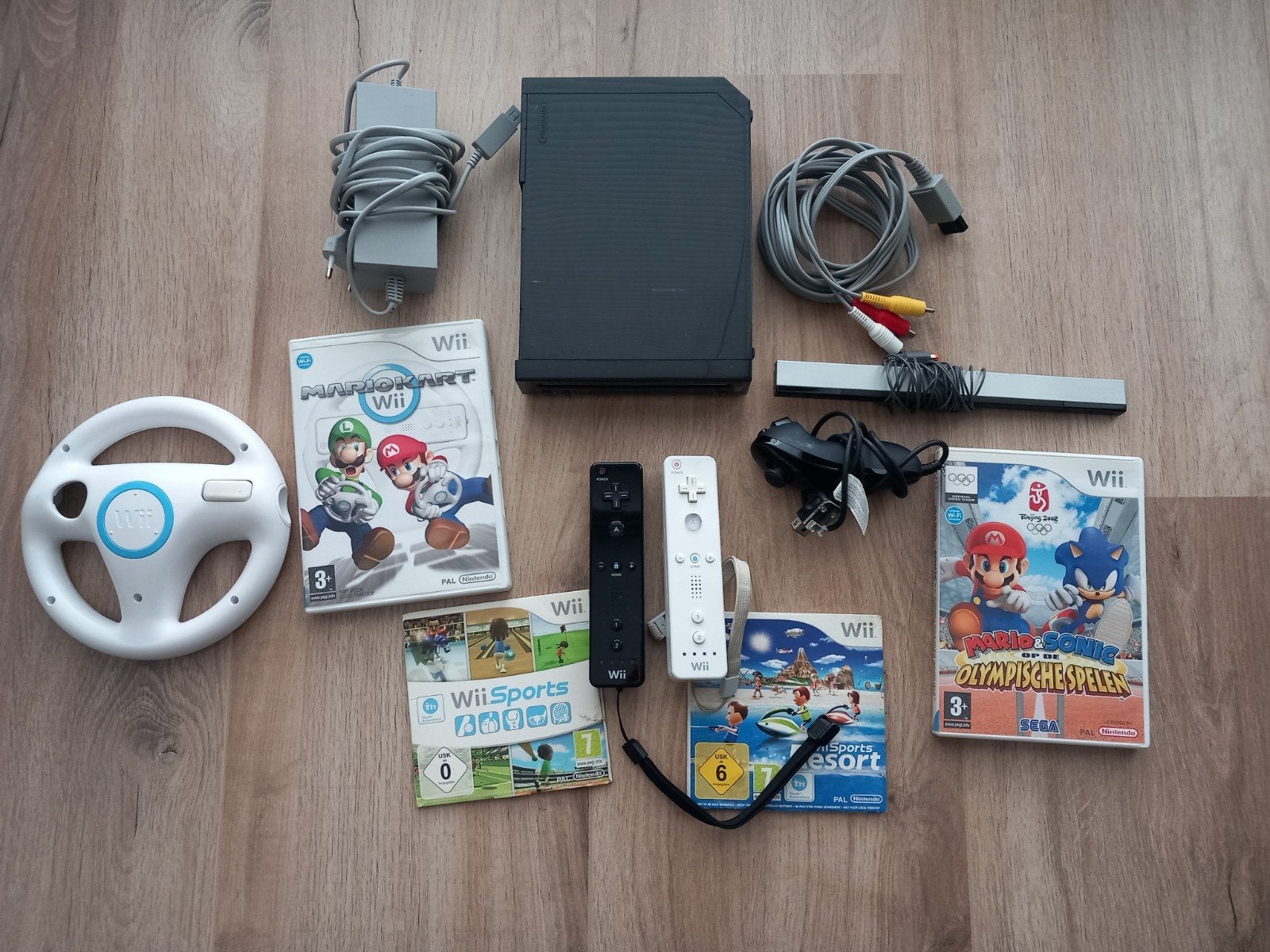 wii, Ophalen, Gebruikt, Met 2 controllers