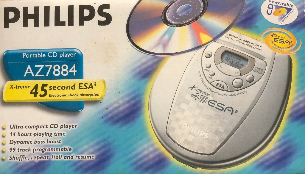 Philips draagbare CD-speler AZ7884 i.g.st., Verzenden, Zo goed als nieuw, Philips, Draagbaar