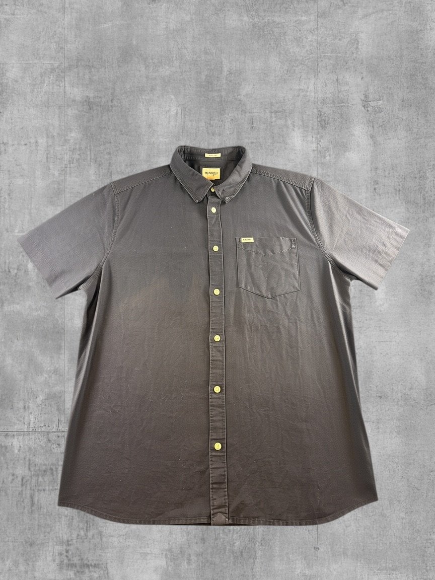 Wrangler blouse grijs heren maat XL overhemd shirt effen, Verzenden, Zo goed als nieuw, Grijs, Halswijdte 43/44 (XL)