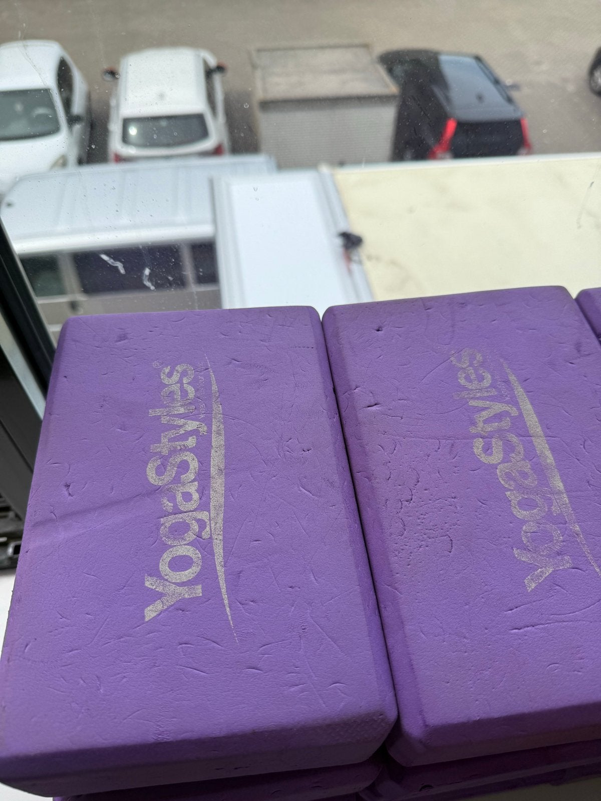 YogaStyles yogablokken - paars (per stuk of set), Ophalen, Gebruikt, Yoga-accessoire