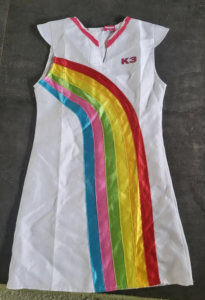 K3 verkleedjurkje regenboog maat 116, Kinderen en Baby's, Carnavalskleding en Verkleedspullen, Ophalen, 110 t/m 116, Meisje