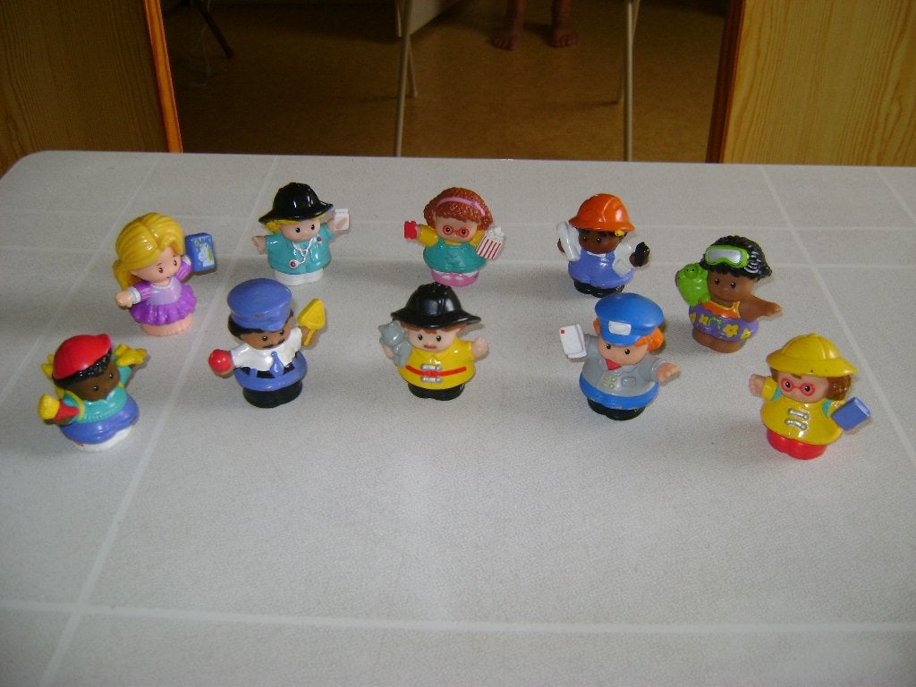 10fischer price little people poppetjes 6h politie brandweer, Kinderen en Baby's, Speelgoed | Fisher-Price, Ophalen of Verzenden