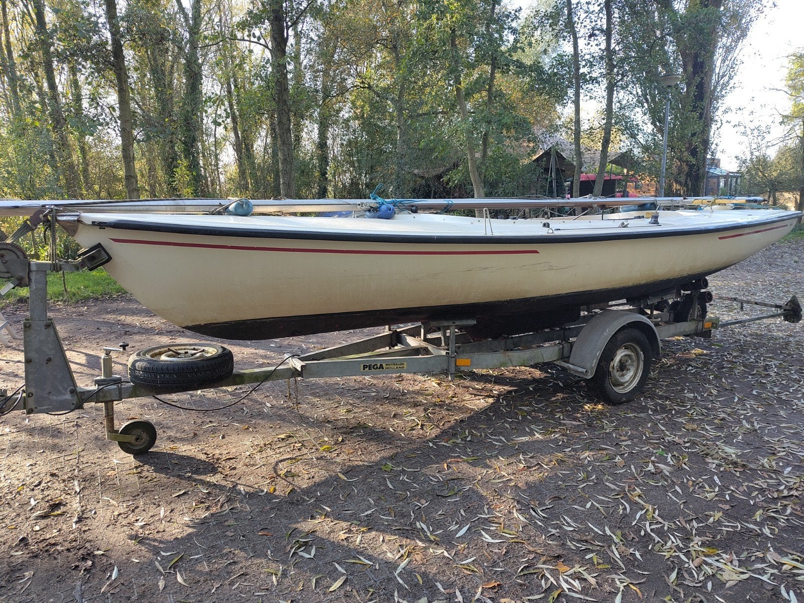Zeilboot Centaur met trailer - Ideaal voor recreatie, Watersport en Boten, Ophalen, Gebruikt, Centaur, Inclusief trailer