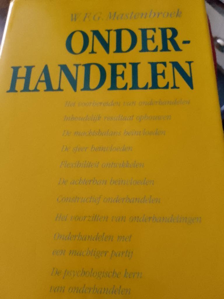 boek onderhandelen mastenbroek, Ophalen, Zo goed als nieuw, Management