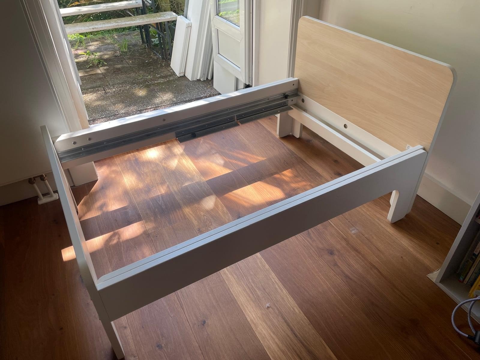 Ikea Släkt Verstelbaar Kinderbed met Modulair Matras, Ophalen, Verstelbaar, 90 cm, Eenpersoons
