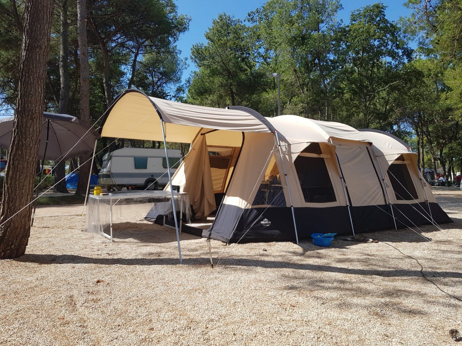 Obelink Shelter 6 – Ruime 6-Persoons Katoenen Tent (Goed Ond, Caravans en Kamperen, Tenten, Ophalen of Verzenden, Zo goed als nieuw