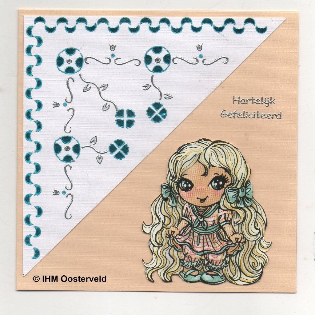 3D Kaart Hobbydots 8  Meisje, Ophalen of Verzenden, Nieuw, Overige thema's