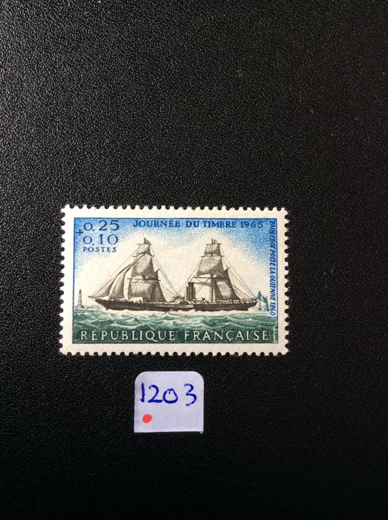 Frankrijk postzegel 1965 pfr Mi 1505, Ophalen of Verzenden, Postfris