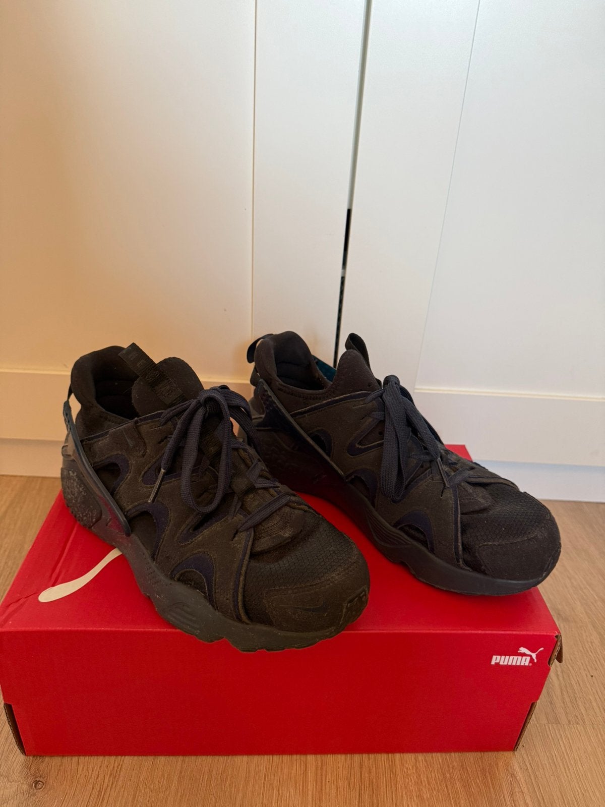 Nike Huarache, Blauw, Ophalen of Verzenden, Sneakers of Gympen, Zo goed als nieuw