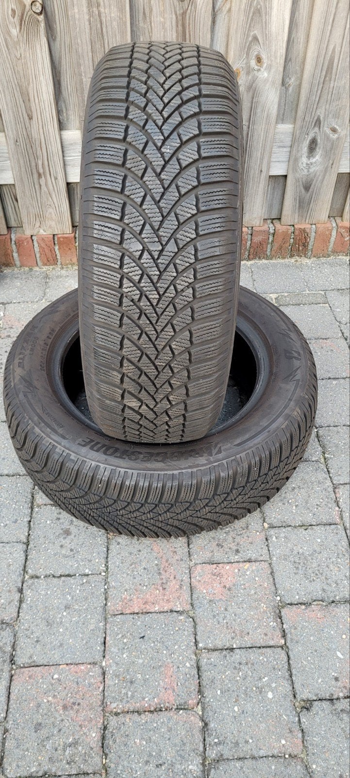 2x Bridgestone Blizzak 005 205/60R16 92H winterbanden, Ophalen, Gebruikt, 16 inch, Band(en)