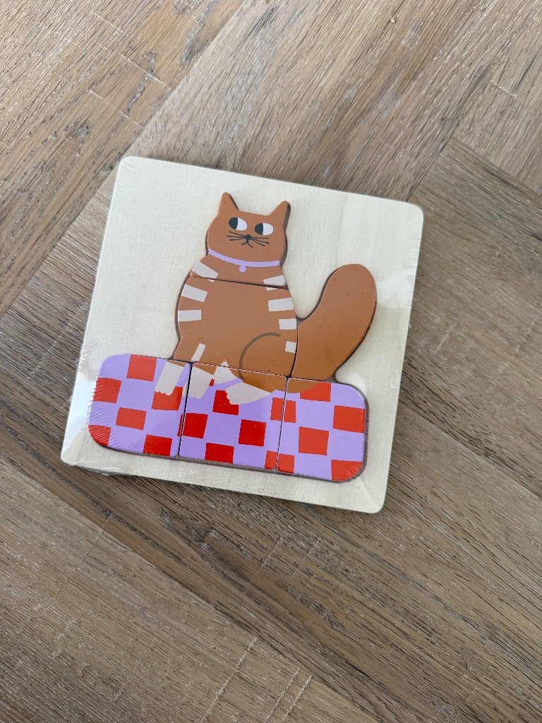 Nieuw seales Hema houten speelgoed puzzel peuter sint cadeau, Kinderen en Baby's, Nieuw, Ophalen of Verzenden, Van hout, Minder dan 10 stukjes