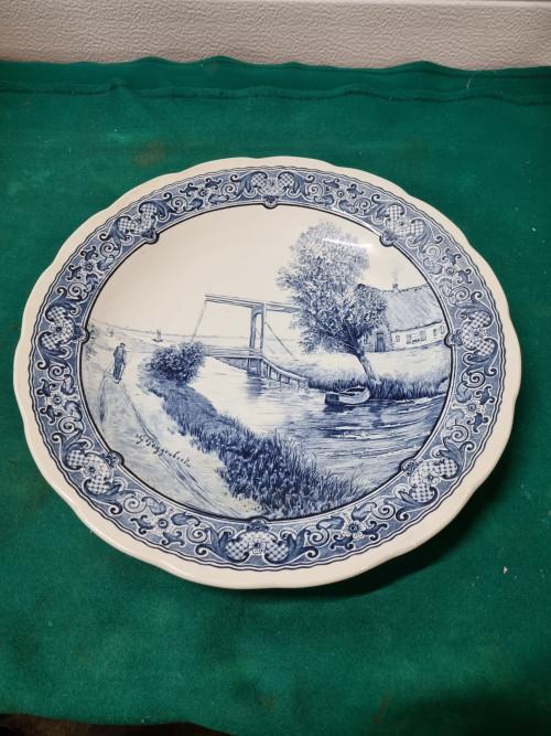 wandbord boch groot g.poggenbeek, Ophalen of Verzenden