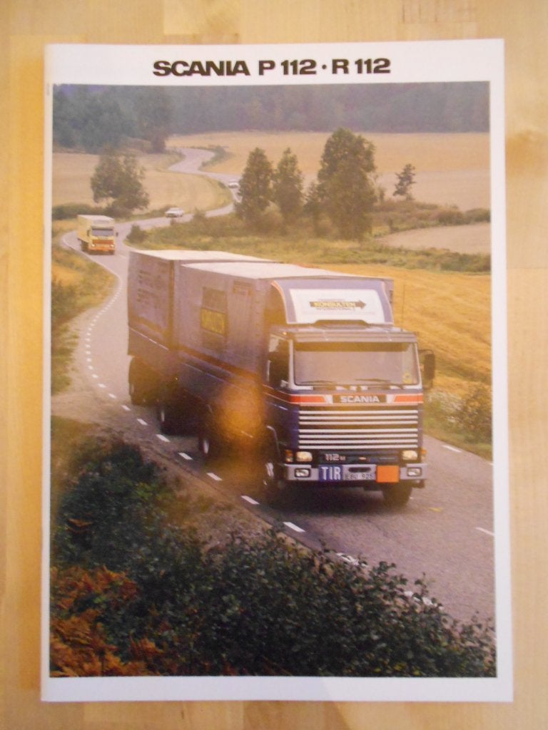 Scania P112 R112 Brochure 1985 – P / R 112, Ophalen of Verzenden, Zo goed als nieuw, Overige merken, Scania
