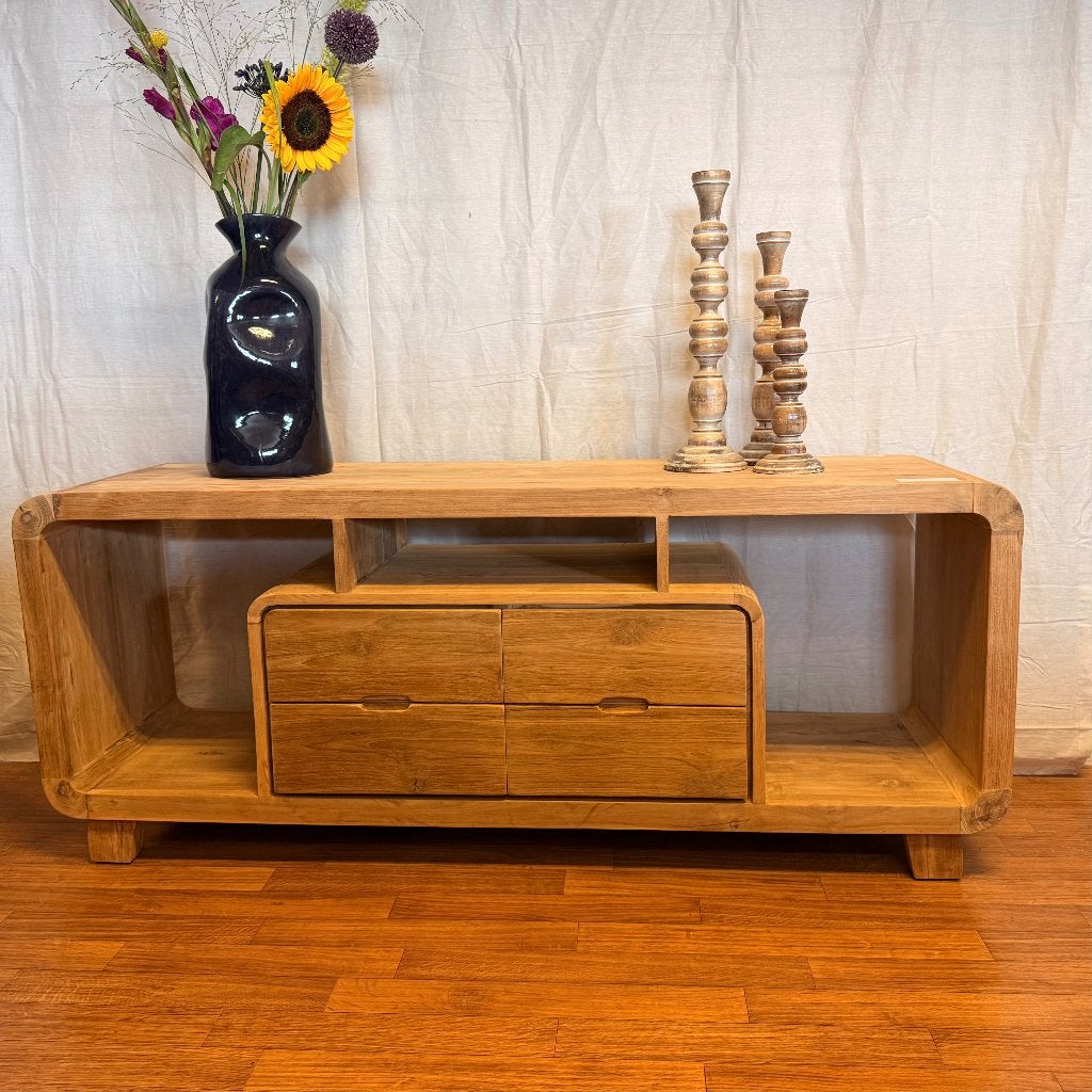 retro tv meubel teak - 160 cm - Gratis bezorgd, TTM Wonen, Meubels – (Perzische) Tapijten en Woonaccessoires, Taag 63, 2491 CS, Den Haag (Forepark)