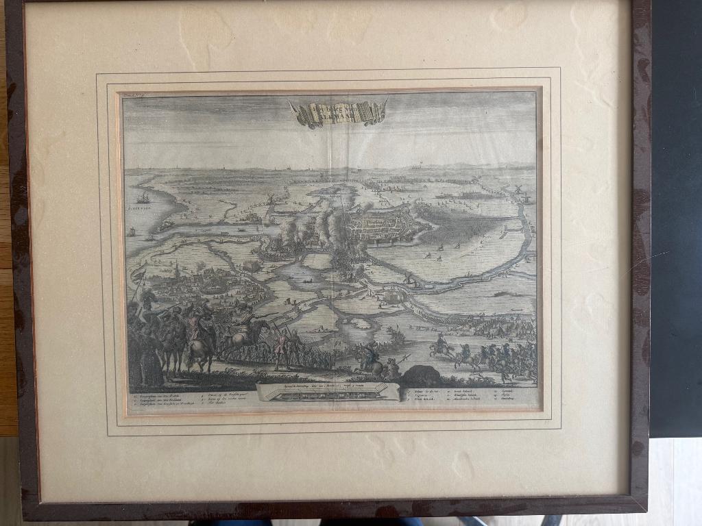 Kopergravure van de Victorie van Alkmaar op 8 oktober 1573, Militair, Ophalen of Verzenden, Gravure, Origineel