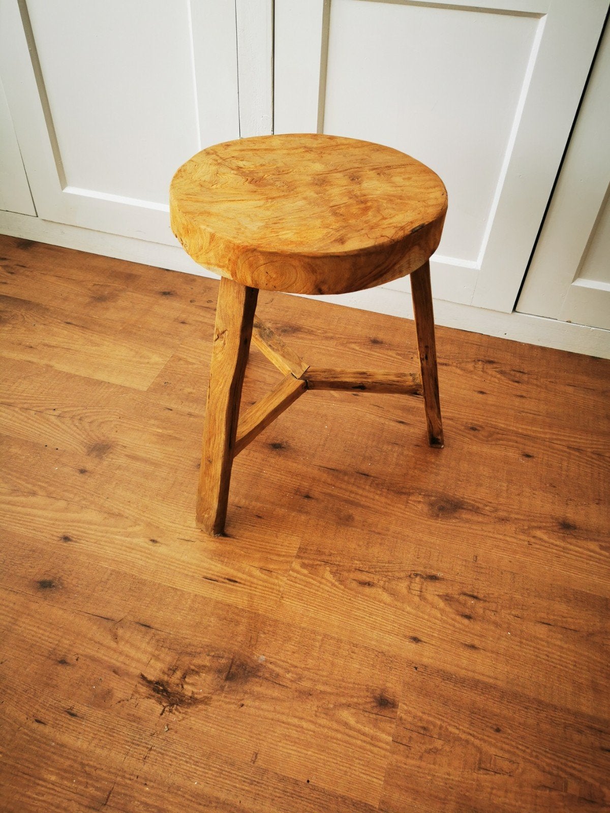 oude houten kruk, Ophalen of Verzenden, Zo goed als nieuw, Hout
