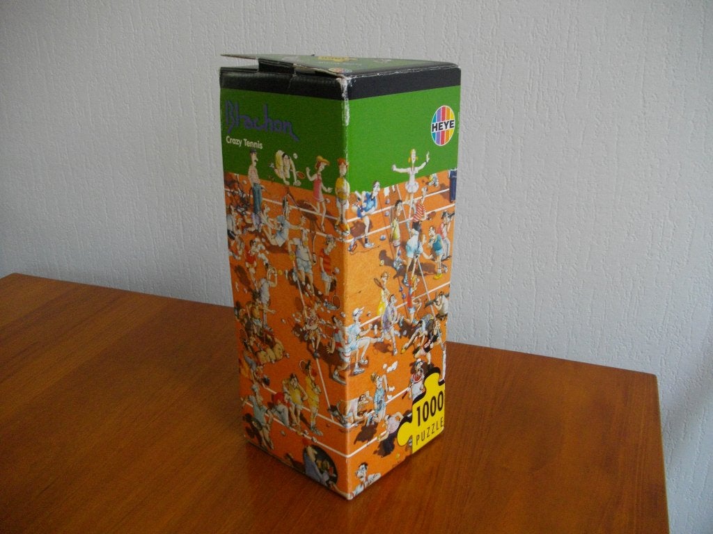 Heye 1000 - Blachon - Crazy Tennis, Ophalen of Verzenden, 500 t/m 1500 stukjes, Gebruikt, Legpuzzel