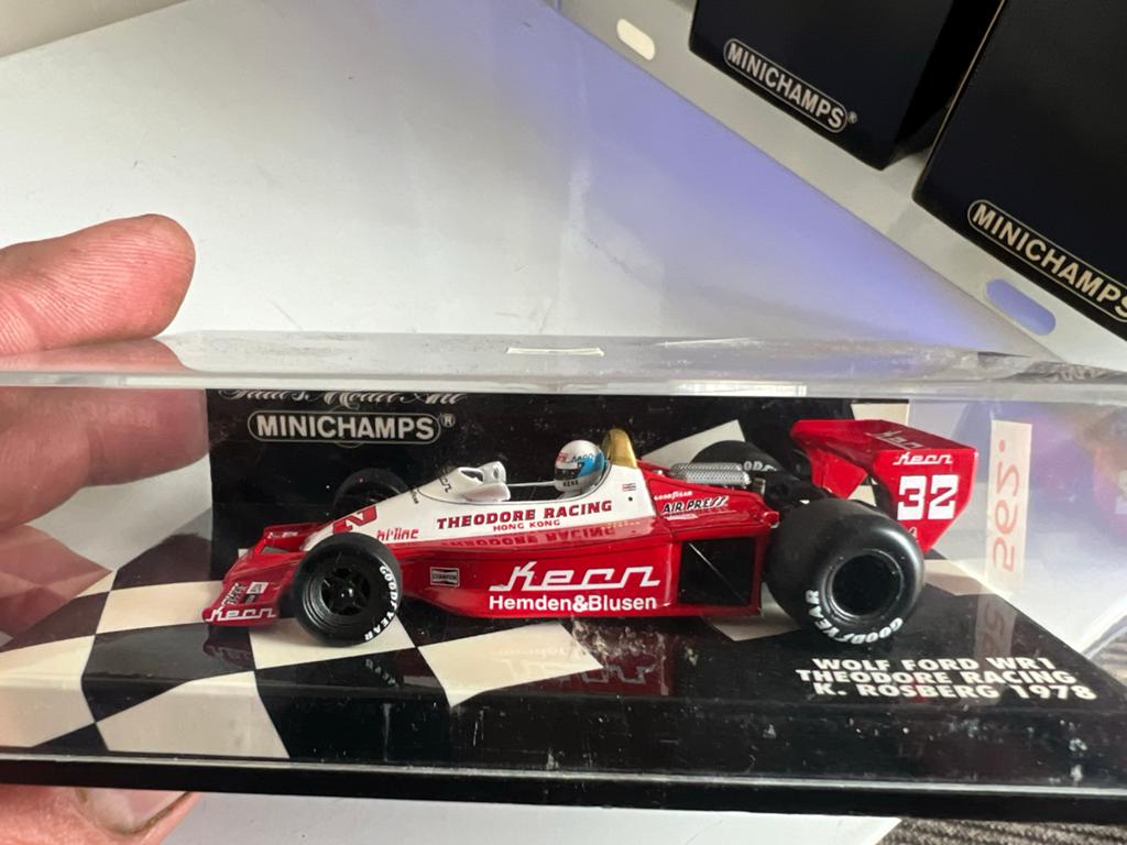 Minichamps Wolf Ford WR1 Theodore Racing K. Rosberg 1978, Ophalen of Verzenden, Zo goed als nieuw, Formule 1