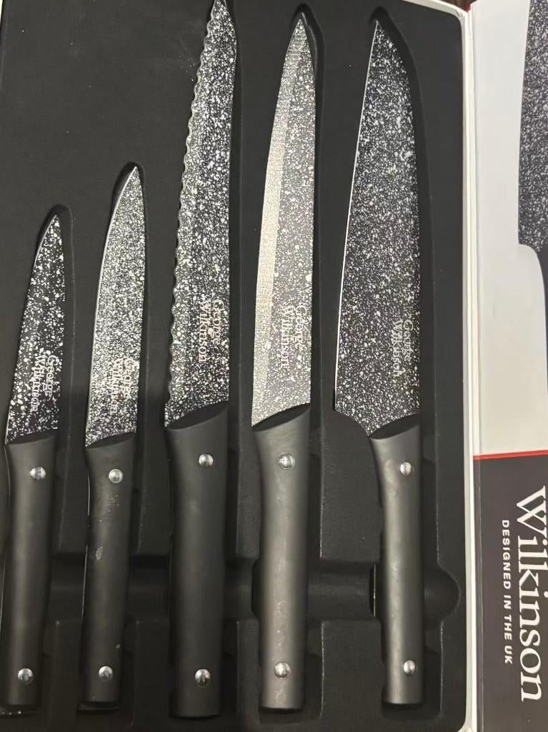 George Wilkinson Megastone messenset| kitchen knives, Ophalen, Zo goed als nieuw, Rvs of Chroom