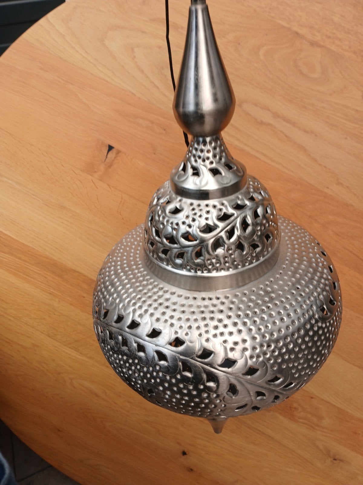 Prachtige Arabische hanglamp - Oosterse sfeerverlichting, Huis en Inrichting, Ophalen, Gebruikt, Overige fittingen, Metaal
