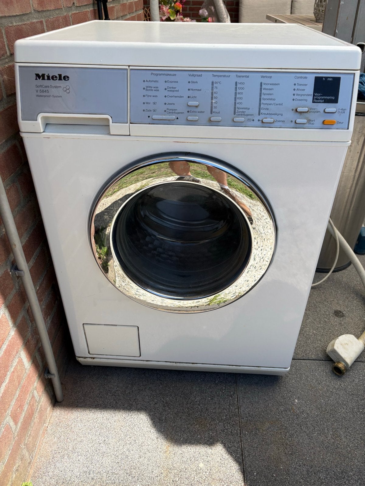 Miele SoftCare System V 5845 Wasmachine, Gebruikt, Ophalen of Verzenden, Voorlader, Wolwasprogramma