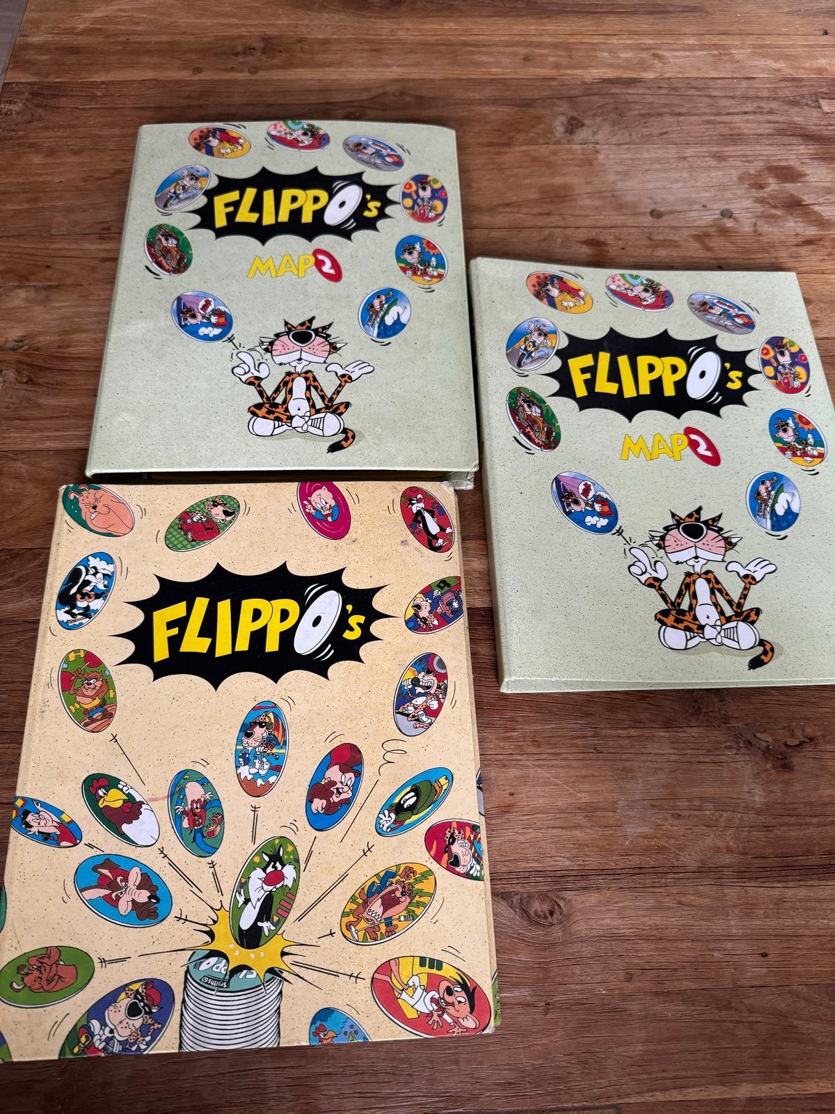 Grote verzameling Flippo's in mappen, Ophalen of Verzenden, Looney Tunes, Verzameling, Met verzamelmap(pen)