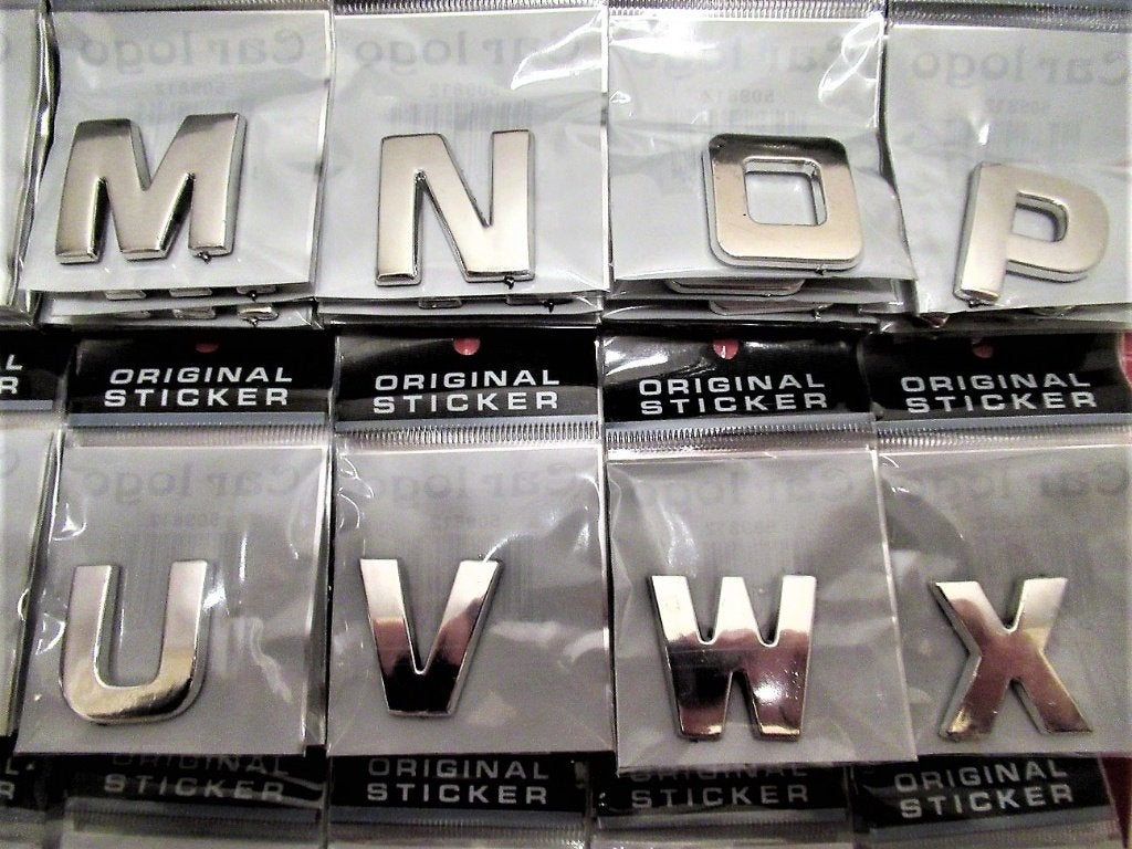 3-D Chrome Cijfers & Letters voor alle doeleinden..Nieuw, Ophalen of Verzenden, Nieuw